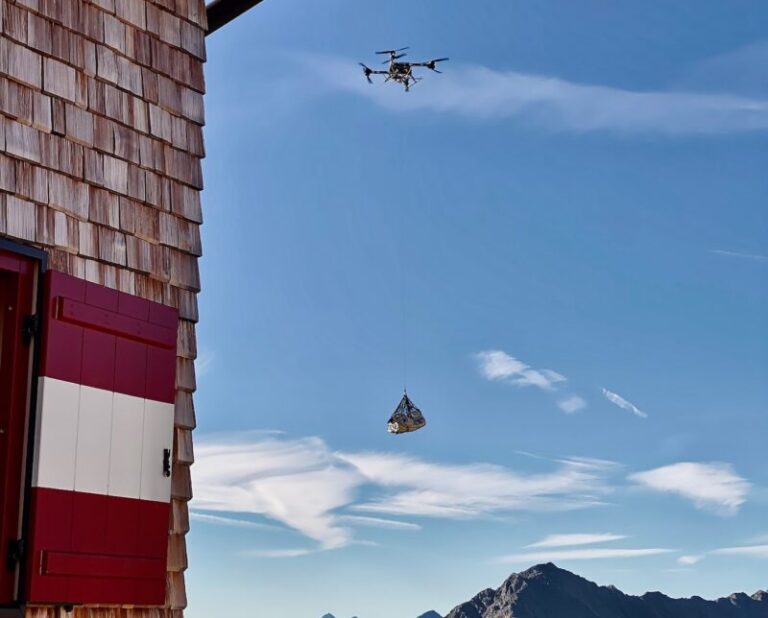 Droni consegne in rifugio